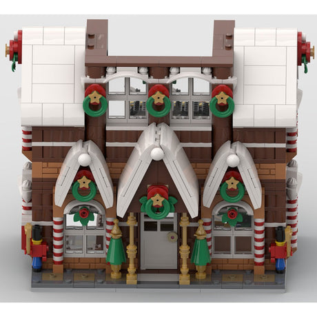 Weihnachtsschnee - Lebkuchenhaus Klemmbausteine - LesDiy - Klemmbausteine