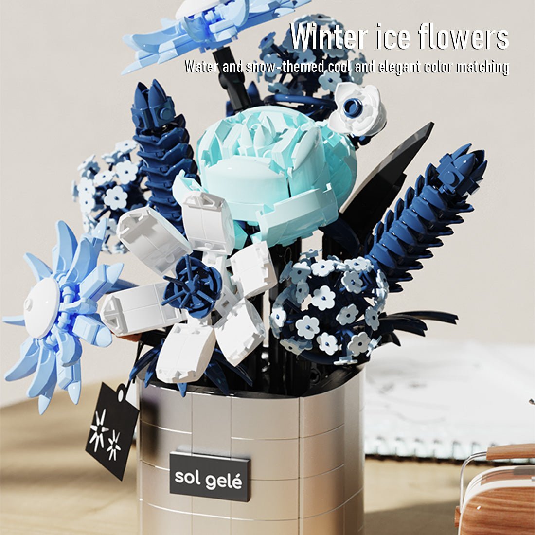 Winter Eisblumen Klemmbausteine - LesDiy - Klemmbausteine