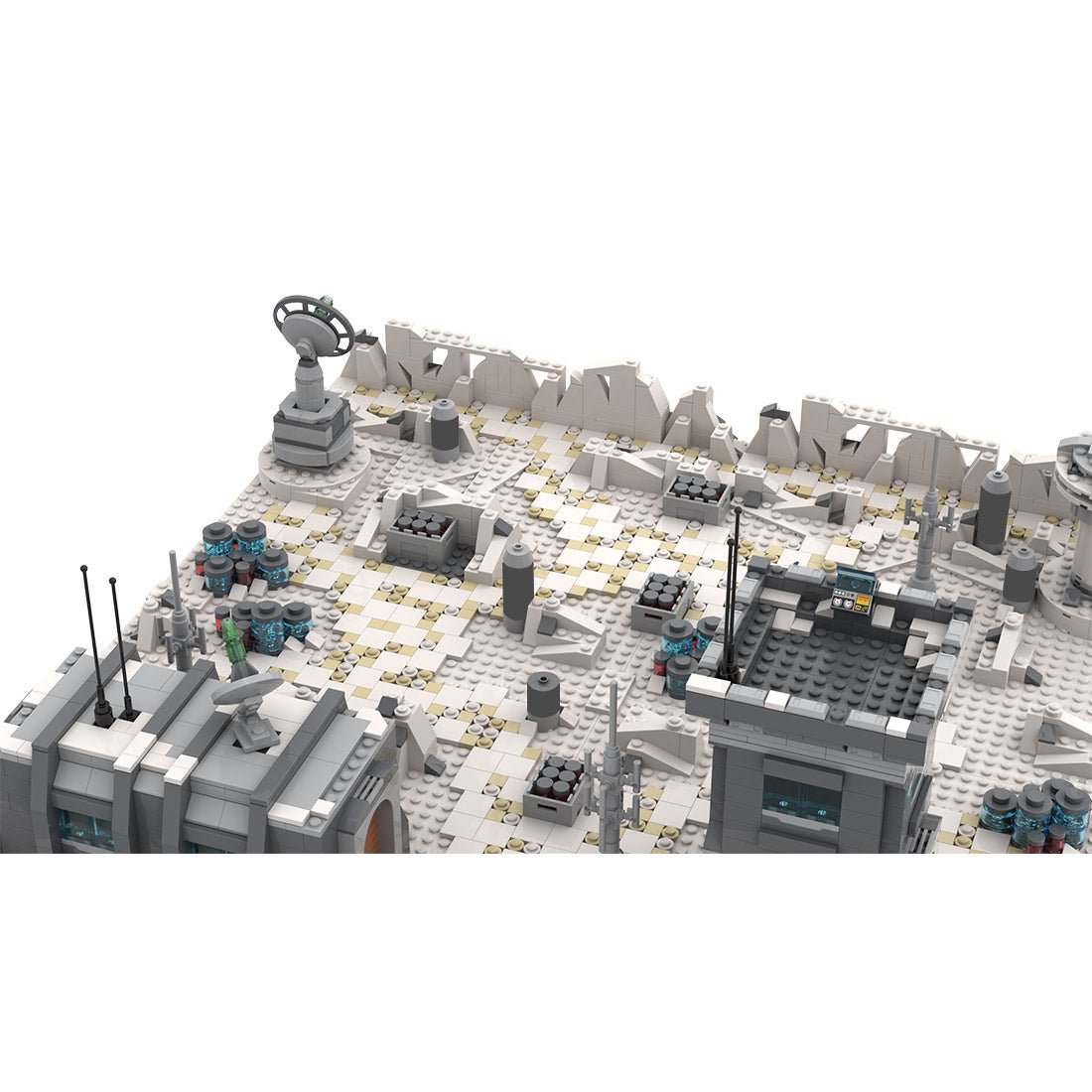 Winterliche Festungsstraßenszene Klemmbausteine - LesDiy - Klemmbausteine