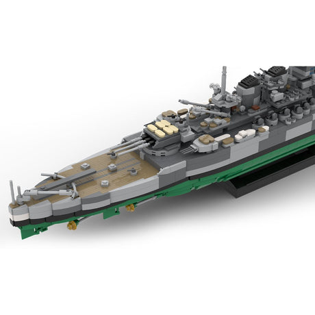 WW2 Schlachtschiff Italien „Roma“ Klemmbausteine Maßstab 1:300 - LesDiy - Klemmbausteine