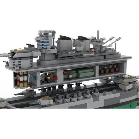 WW2 Schlachtschiff Italien „Vittorio Veneto“ Klemmbausteine Maßstab 1:300 - LesDiy - Klemmbausteine