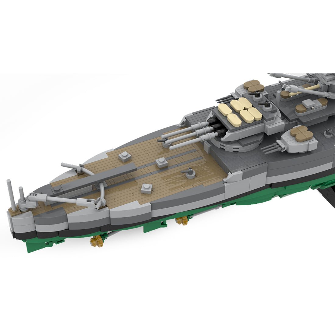 WW2 Schlachtschiff Italien „Vittorio Veneto“ Klemmbausteine Maßstab 1:300 - LesDiy - Klemmbausteine