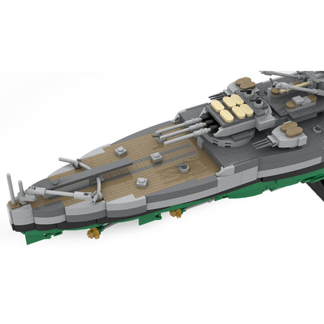 WW2 Schlachtschiff Italien „Vittorio Veneto“ Klemmbausteine Maßstab 1:300 - LesDiy - Klemmbausteine