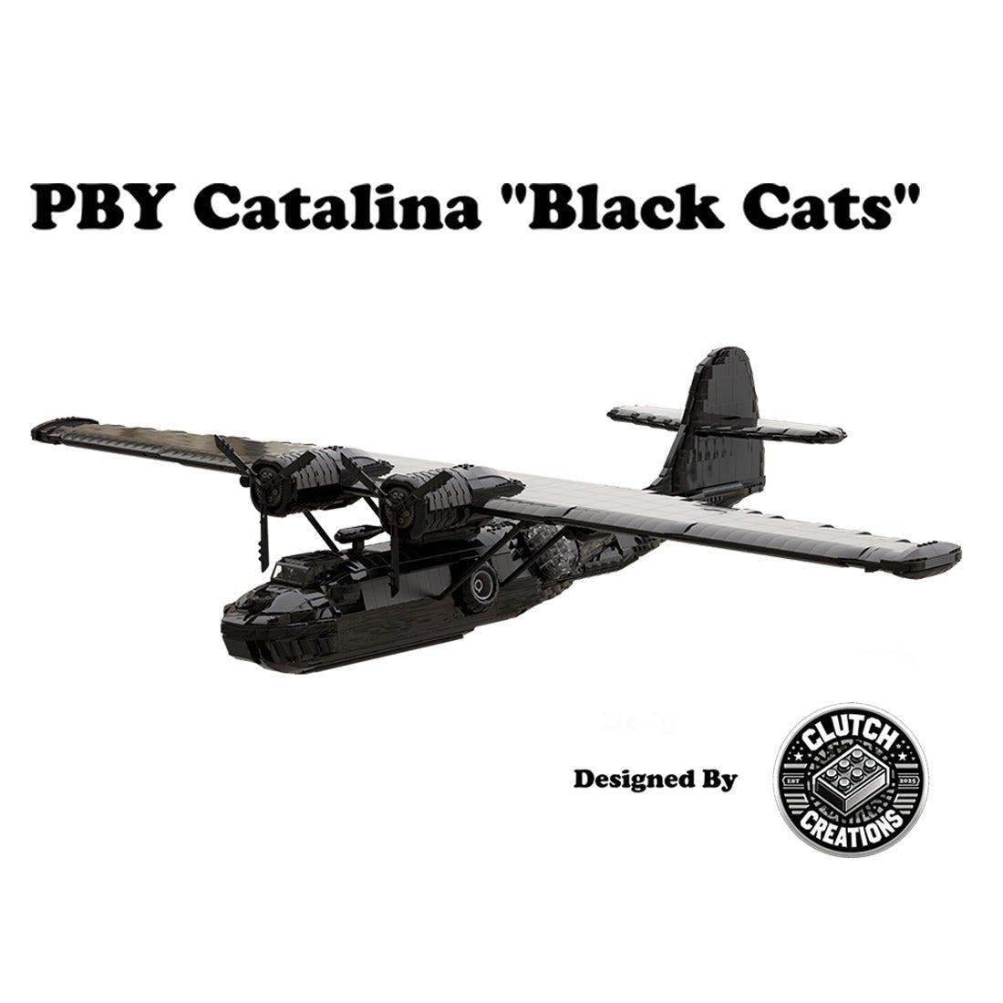 WWII PBY BlackCat Klemmbausteine - LesDiy - Klemmbausteine