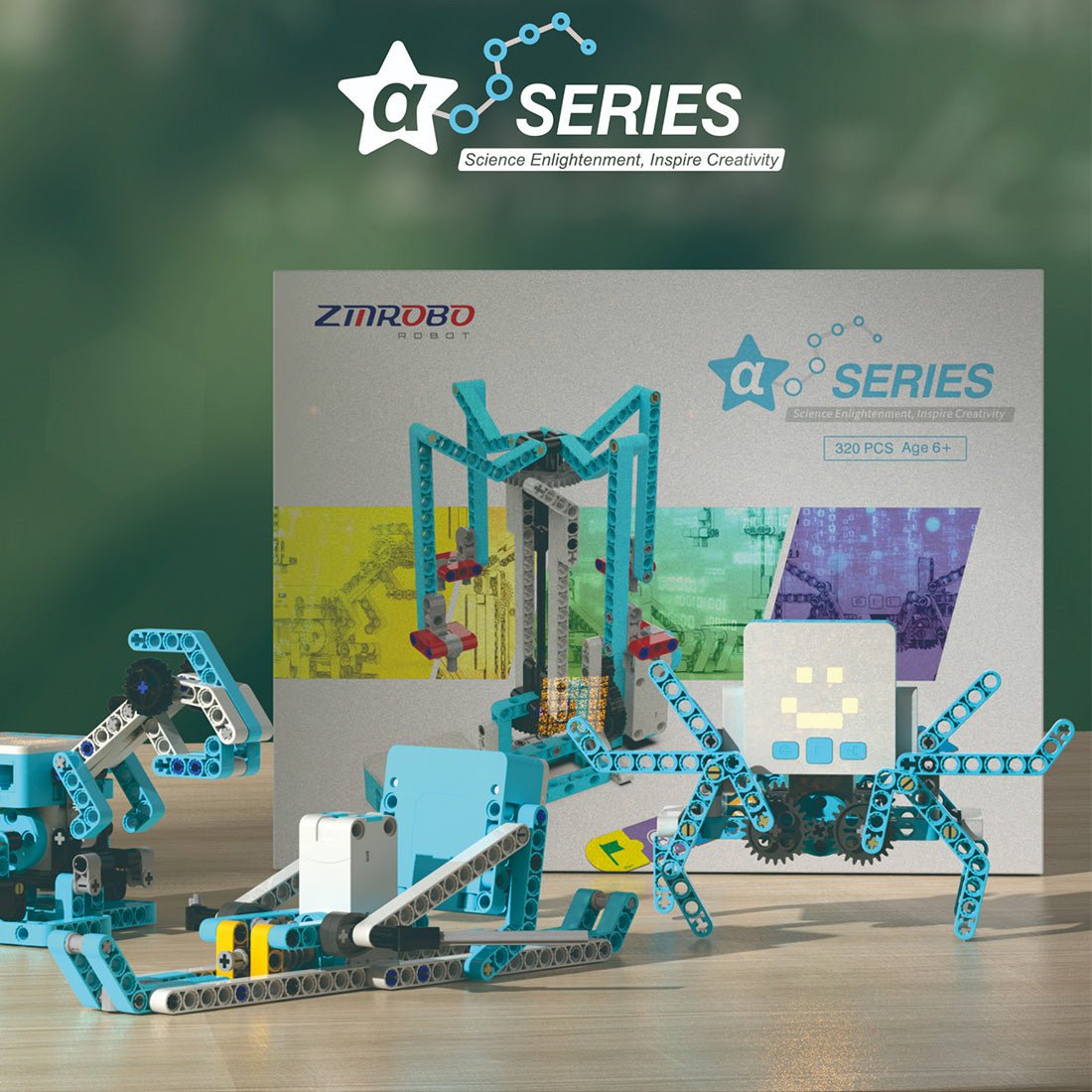 ZMROBO Roboter Alpha - Set A Klemmbausteine - LesDiy -