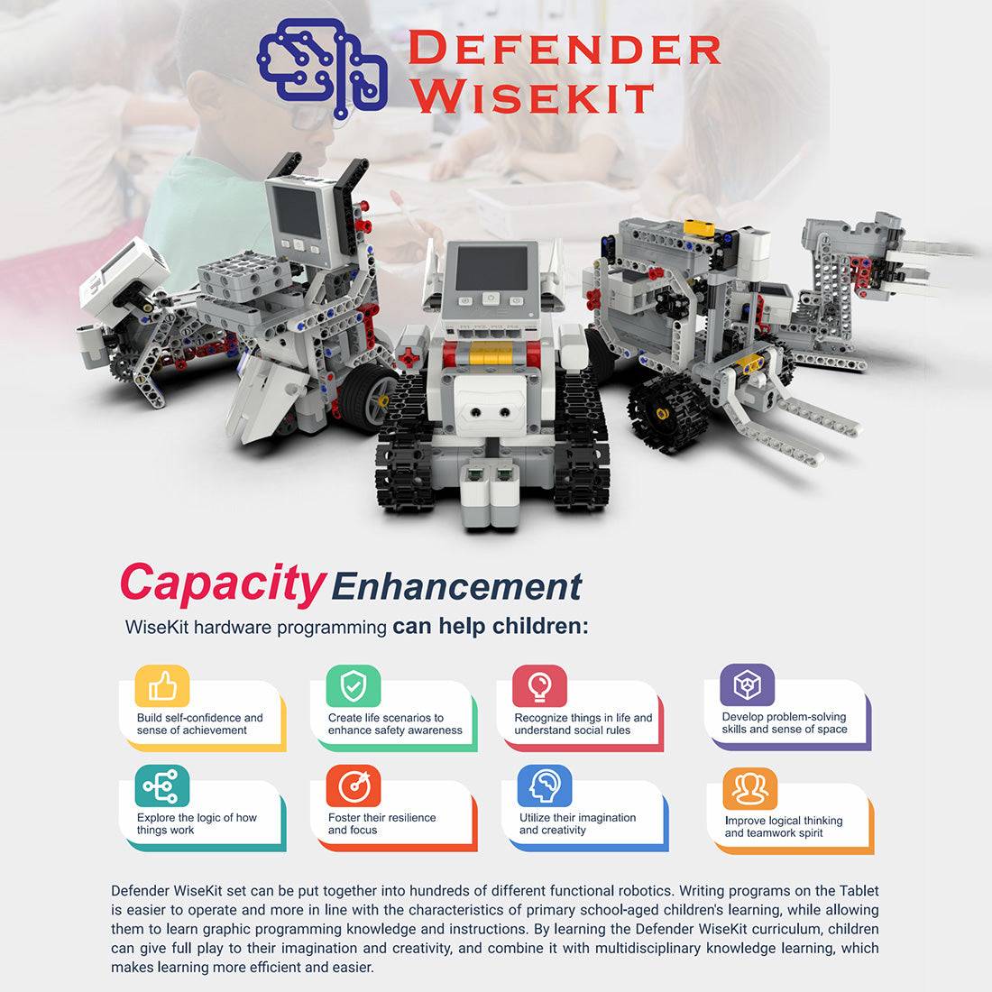 ZMROBO Roboter Defender - WiseKit Klemmbausteine - LesDiy -