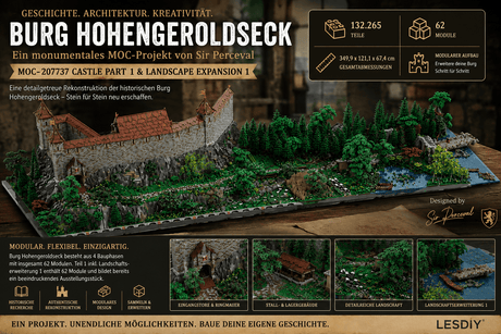 132.265 Teile für eine Burg: Das außergewöhnliche MOC-Projekt Burg Hohengeroldseck - LesDiy
