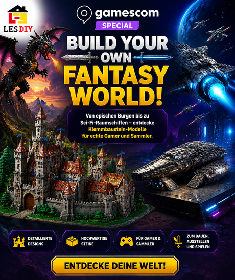 🎮 Gamescom Special: Baue deine eigene Fantasy-Welt mit LES DIY Klemmbausteinen