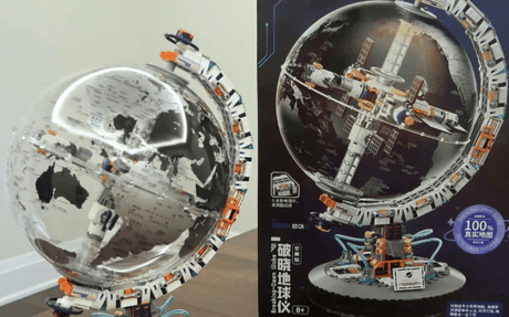 Review of the JAKI CK003 Breaking Dawn Globe Space Station building set - LesDiy