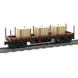MOC-219158 Universeller Flachwagen mit Ladung Klemmbausteine