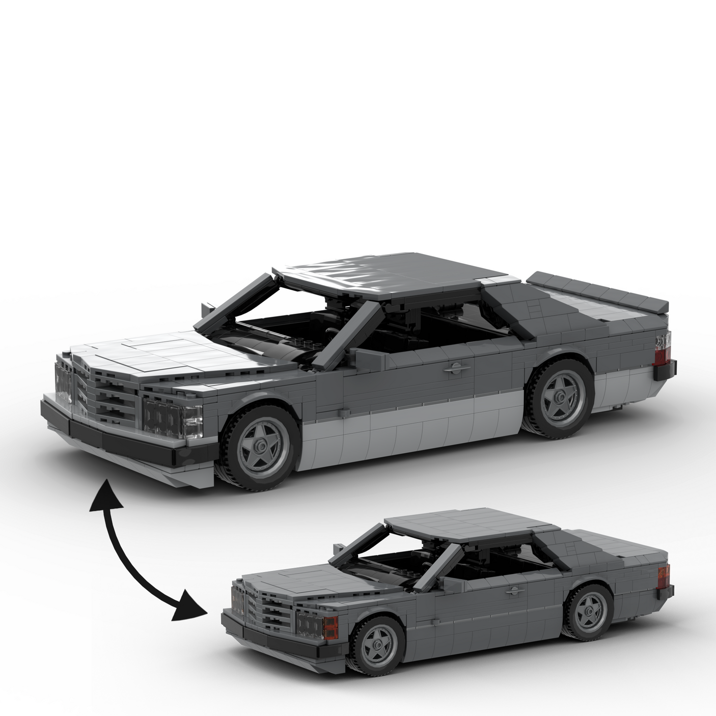 Deutsches Grand-Touring-Coupé der 1980er Jahre Klemmbausteine(GoBricks)