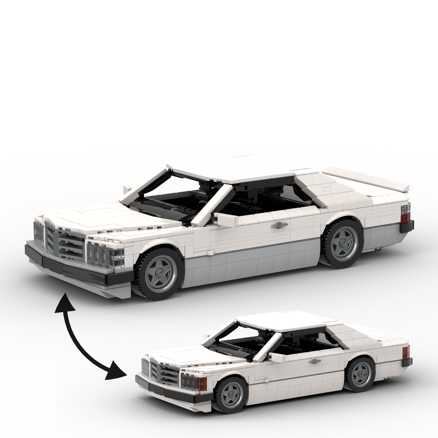 Deutsches Grand-Touring-Coupé der 1980er Jahre Klemmbausteine(GoBricks)