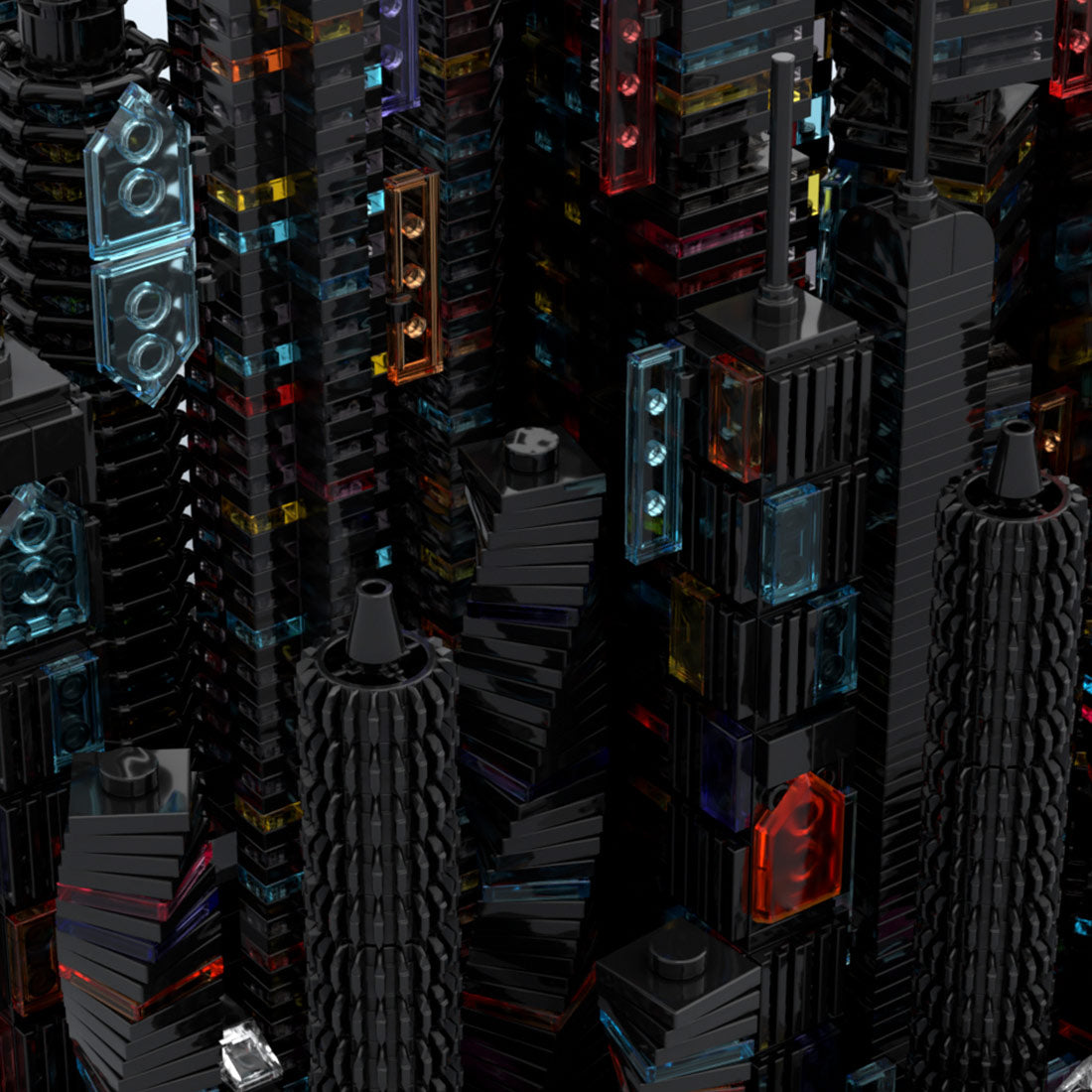 MOC-270096 Bay City - Altered Carbon - a Cyberpunk Microcity Klemmbausteine