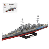 1/300 Scale HMS Norfolk Heavy Cruiser Klemmbausteine