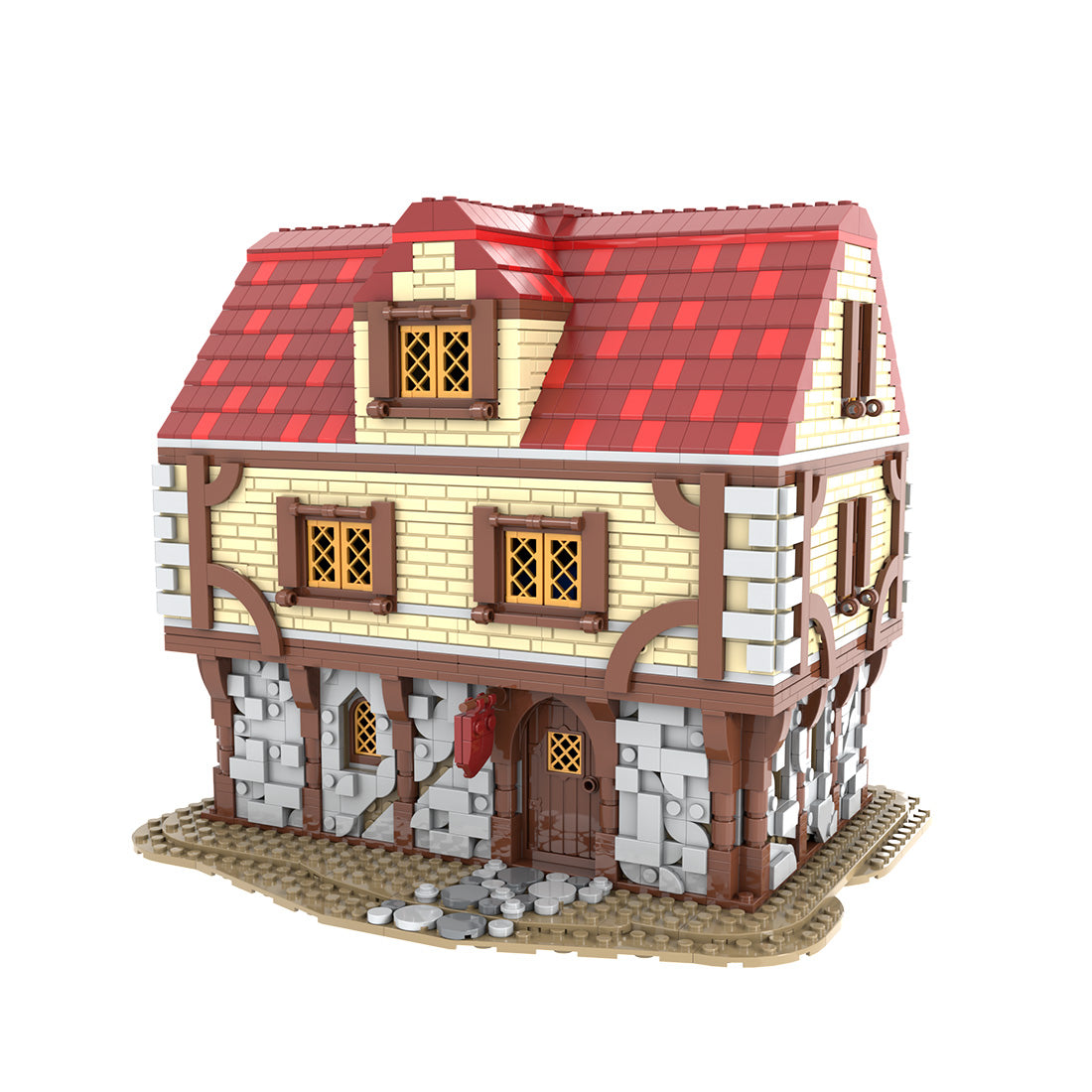 MOC-192313 Medieval inn Klemmbausteine