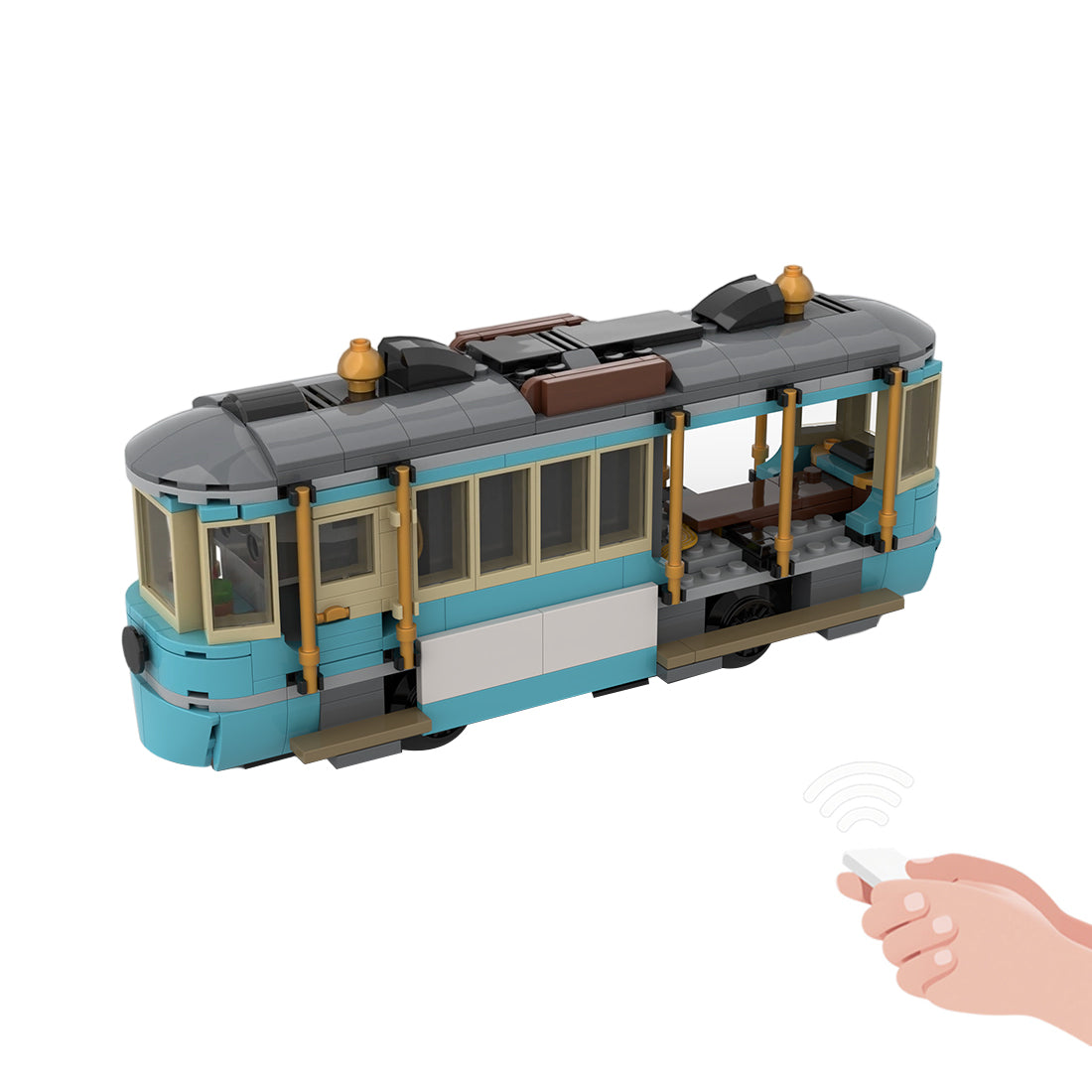 MOC-267158 Classic Beach Tram Klemmbausteine