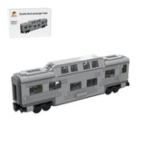 MOC-212051 Santa fe double decker canopy passanger train car Klemmbausteine