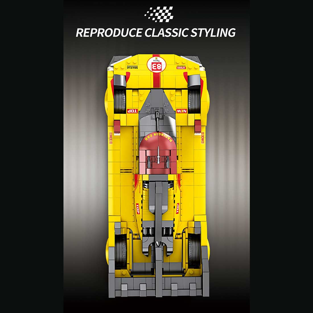 1/15 Scale Race - winning Car Klemmbausteine - LesDiy - Klemmbausteine