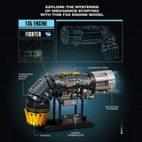 1/17 Scale Simulated Turbofan Engine Klemmbausteine - LesDiy - Klemmbausteine