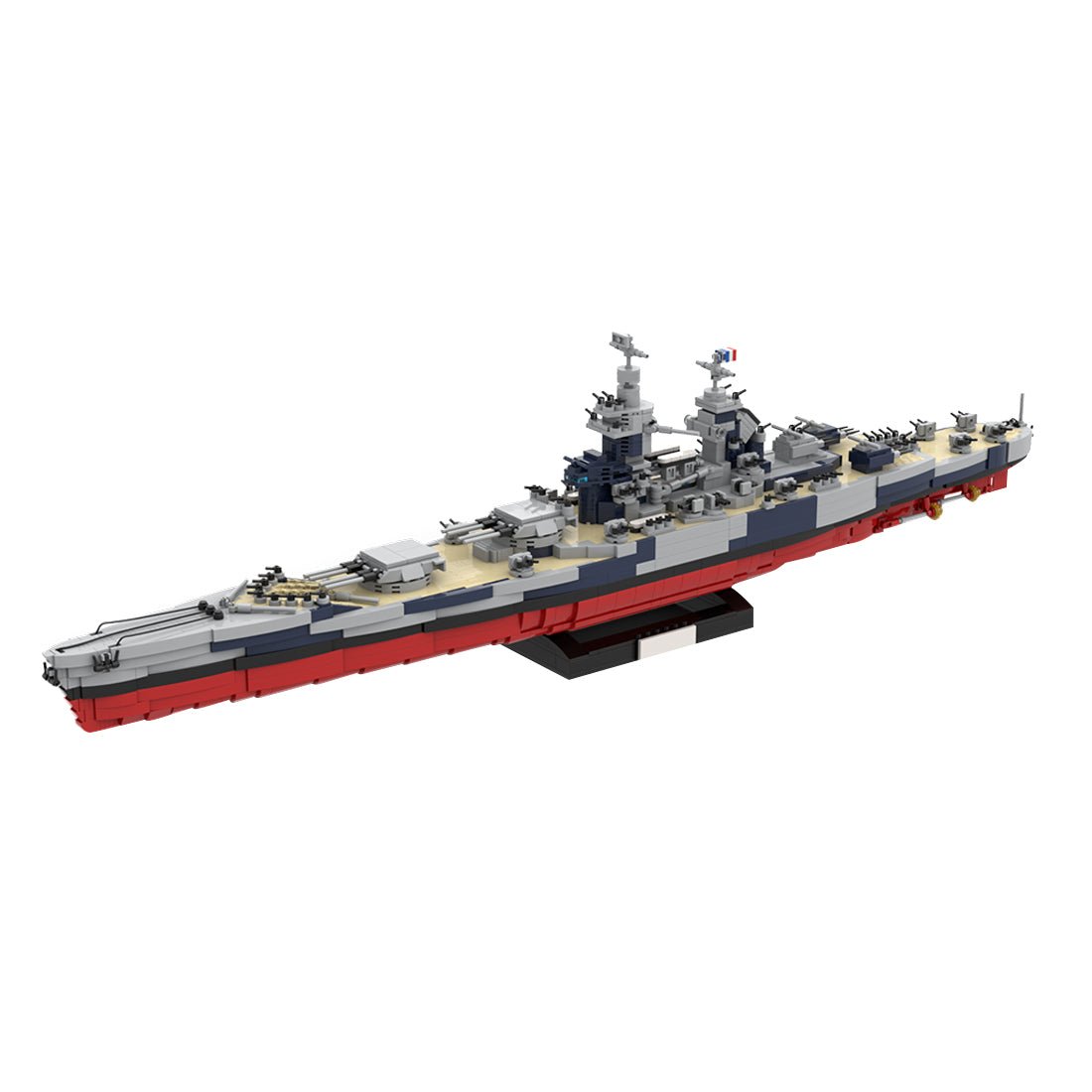1/300 Scale WWII French Battleship Richelieu Klemmbausteine - LesDiy - Klemmbausteine