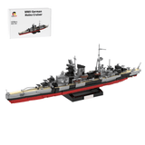 1/300 Scale WWII German Mainz Cruiser Klemmbausteine - LesDiy - Klemmbausteine