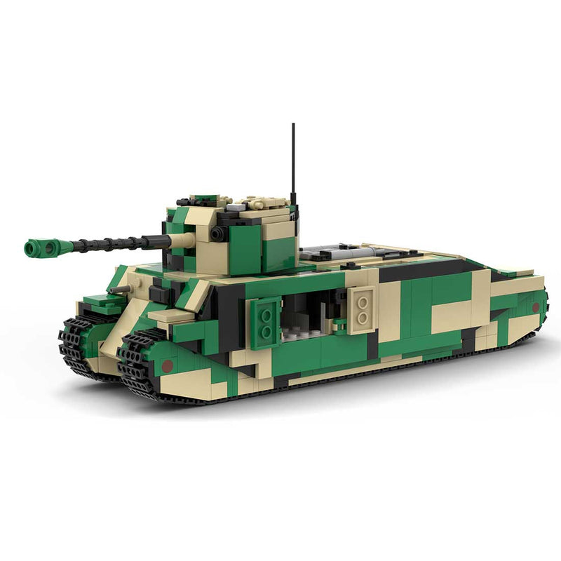1/35 Tarnung TOG-2 britischer schwerer Panzer Klemmbausteine-Klemmbausteine-LesDiy-LesDiy