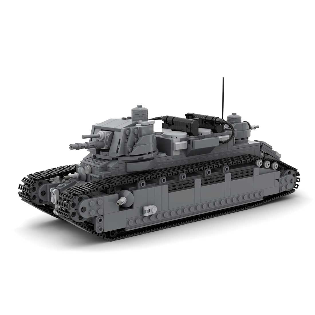 1/35 Char 2C Französischer schwerer Panzer Klemmbausteine - LesDiy - Klemmbausteine