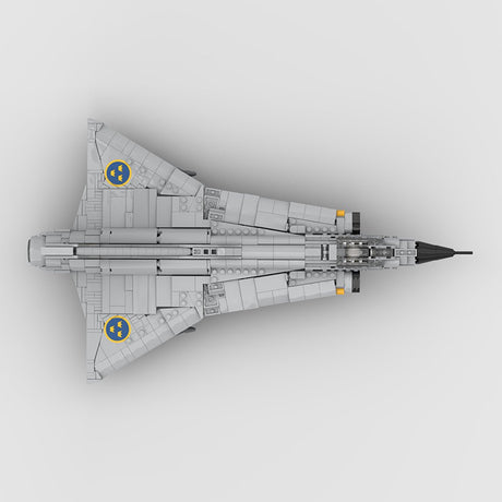 1/35 Scale Swedish J35D fighter Klemmbausteine - LesDiy - Klemmbausteine