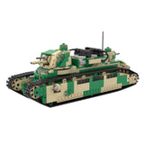 1/35 Tarnung Char 2C Französischer schwerer Panzer Klemmbausteine - LesDiy - Klemmbausteine