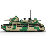 1/35 Tarnung Char 2C Französischer schwerer Panzer Klemmbausteine - LesDiy - Klemmbausteine
