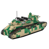 1/35 Tarnung Char 2C Französischer schwerer Panzer Klemmbausteine - LesDiy - Klemmbausteine