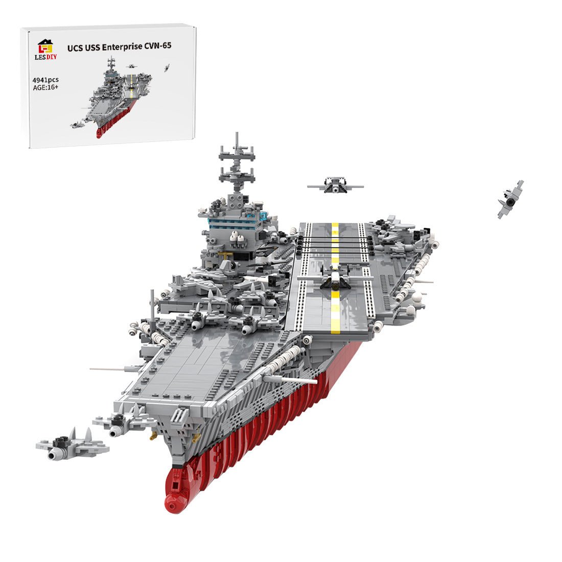 1:350 UCS USS Enterprise CVN - 65 Atomgetriebener Flugzeugträger - LesDiy - Klemmbausteine