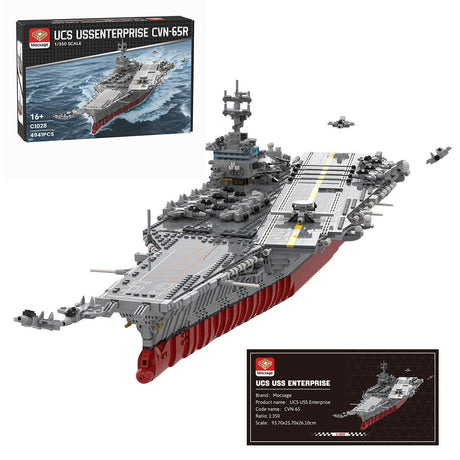 1:350 UCS USS Enterprise CVN - 65 Atomgetriebener Flugzeugträger - LesDiy - Klemmbausteine