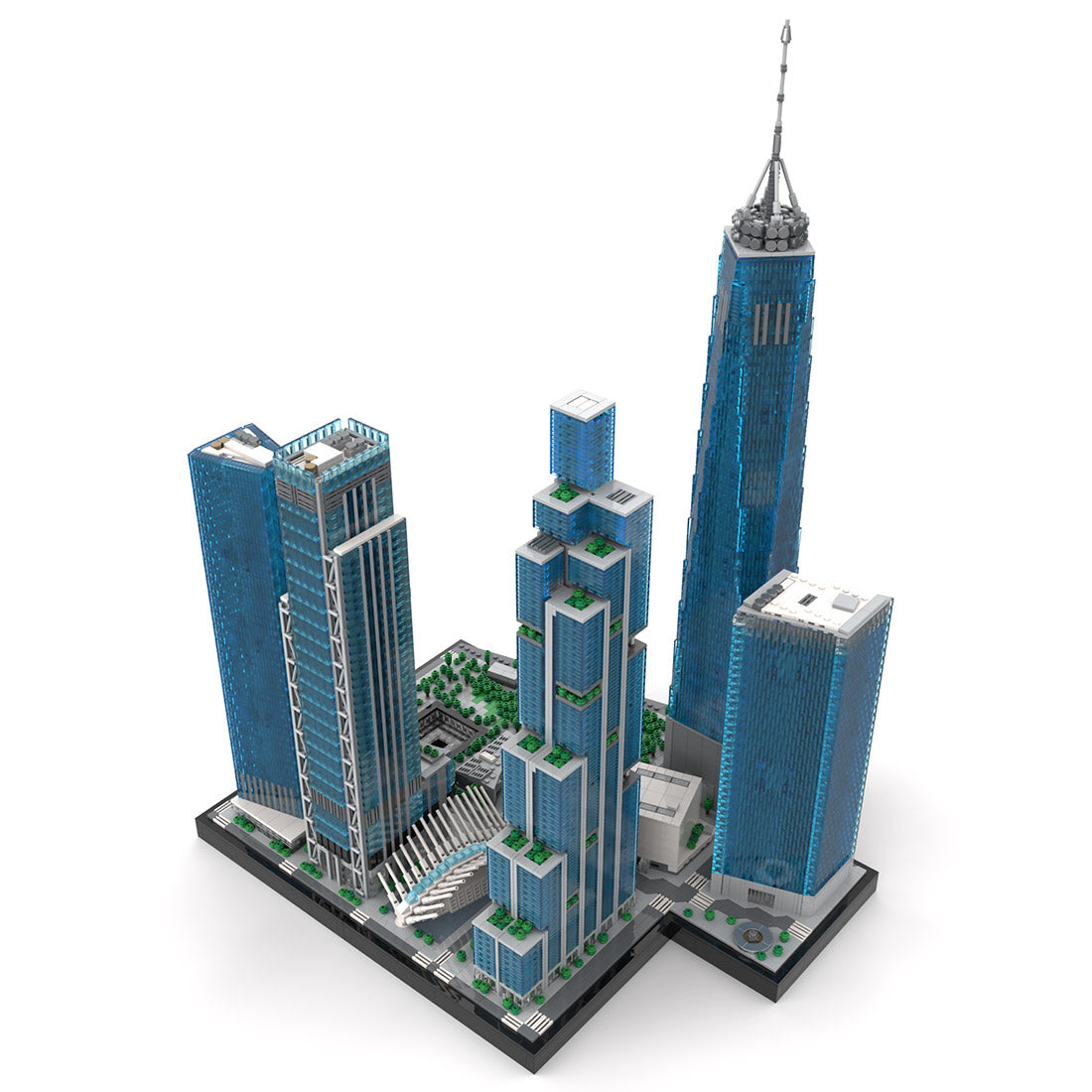 MOC-264039 Midtown New World Trade Center 1:800 Scale Klemmbausteine