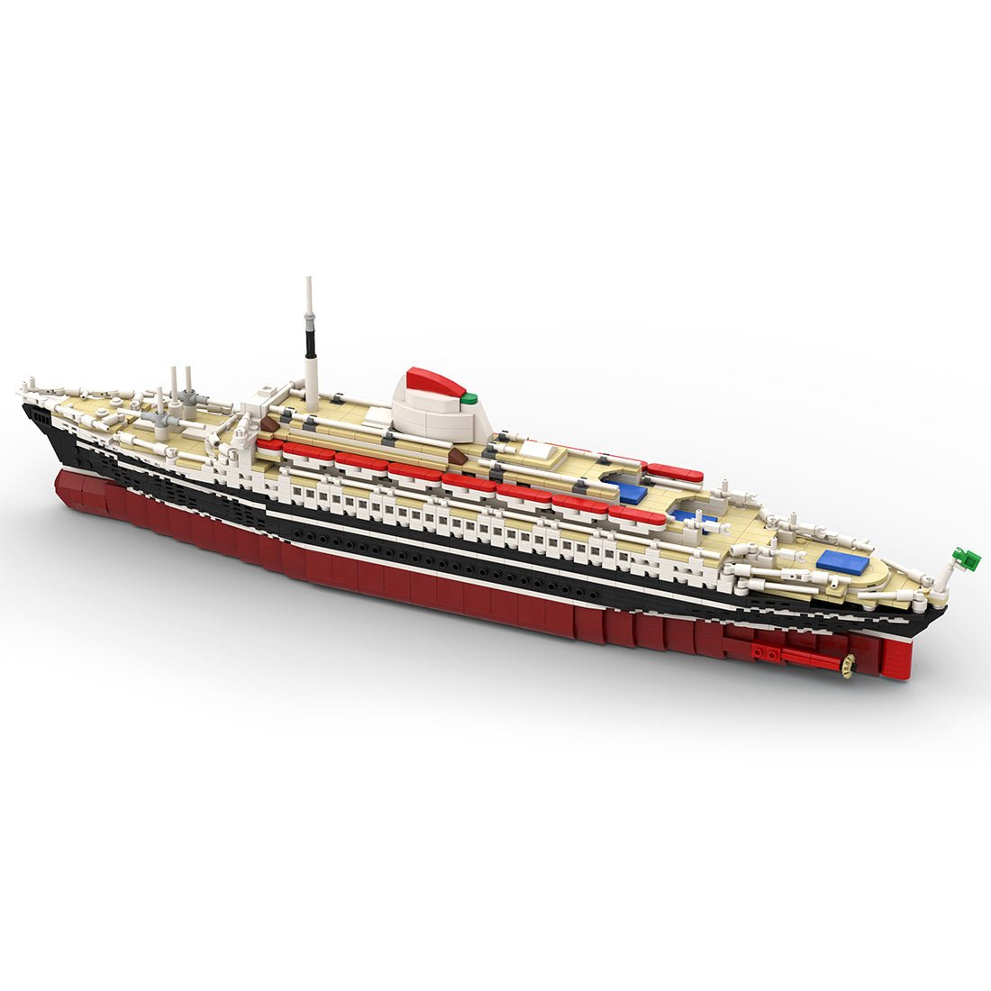 1/400 MOC - 71804 Andrea Doria Bausteine Schiff Klemmbausteine - LesDiy - Klemmbausteine
