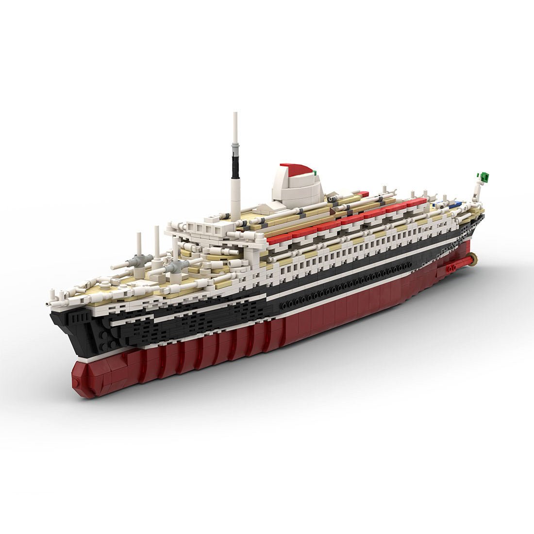 1/400 MOC - 71804 Andrea Doria Bausteine Schiff Klemmbausteine - LesDiy - Klemmbausteine