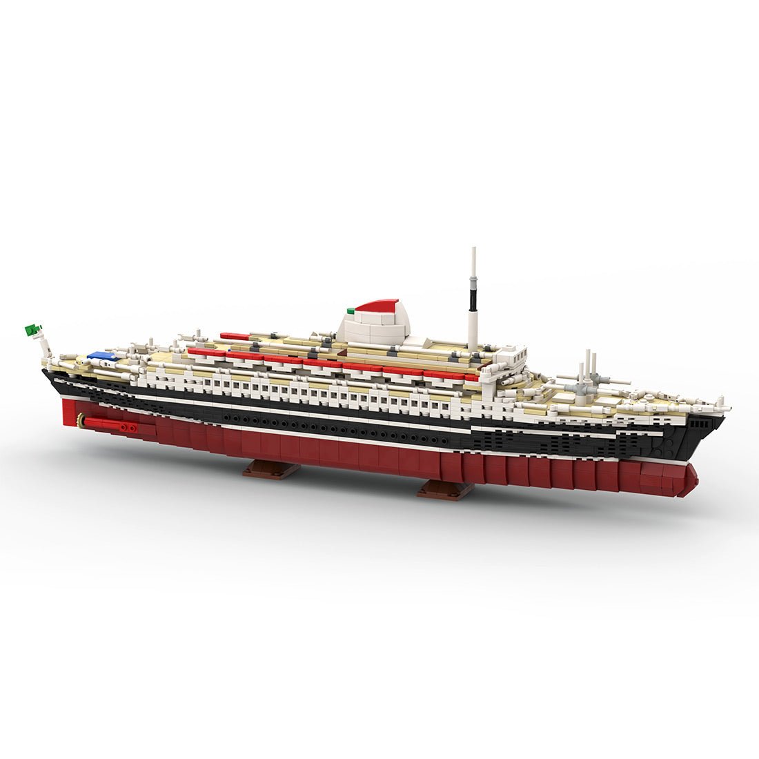 1/400 MOC - 71804 Andrea Doria Bausteine Schiff Klemmbausteine - LesDiy - Klemmbausteine