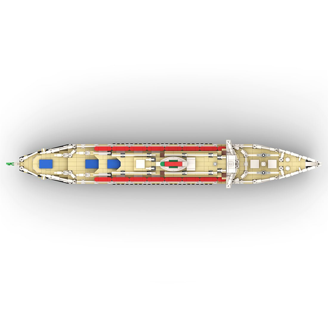 1/400 MOC - 71804 Andrea Doria Bausteine Schiff Klemmbausteine - LesDiy - Klemmbausteine