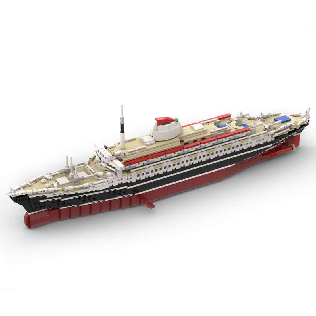 1/400 MOC - 71804 Andrea Doria Bausteine Schiff Klemmbausteine - LesDiy - Klemmbausteine