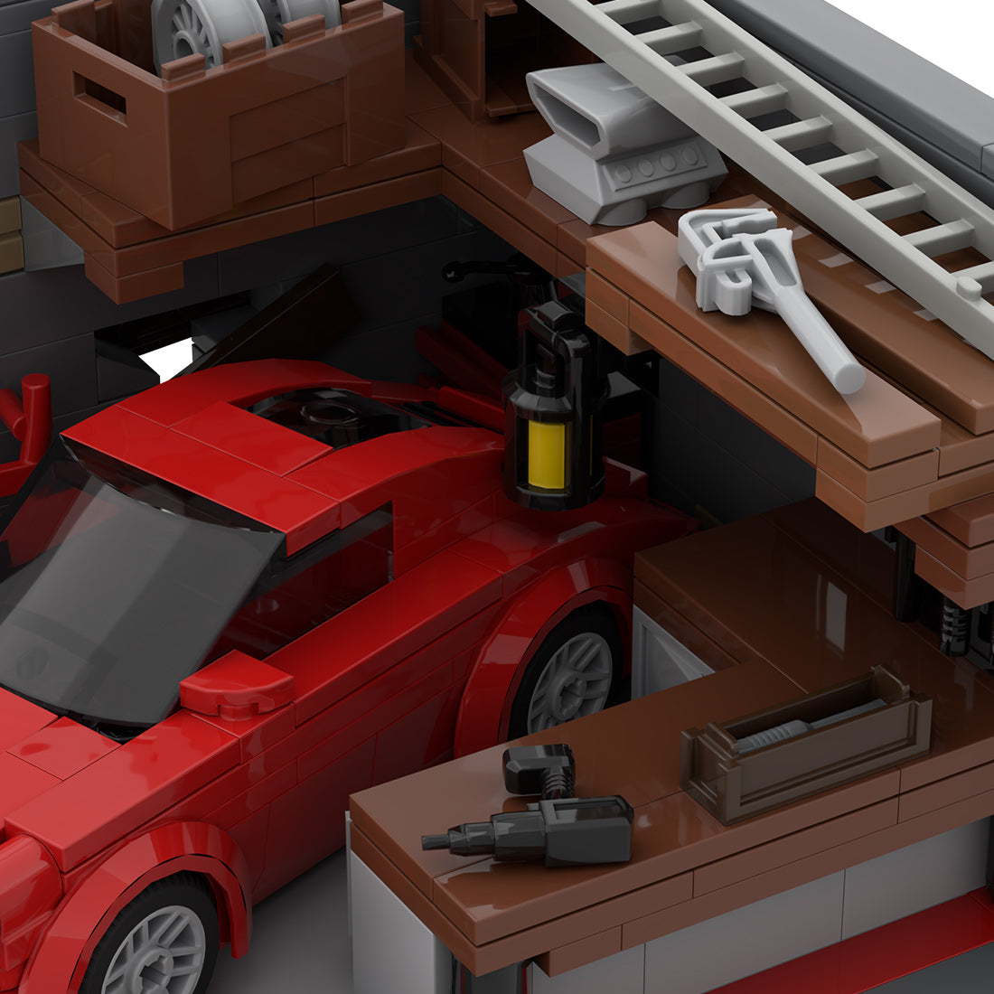 Classic Sports Car Garage Klemmbausteine