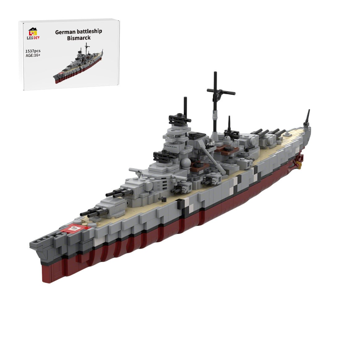 1/485 Scale WWII British Hood Battlecruiser Military Klemmbausteine - LesDiy - Klemmbausteine