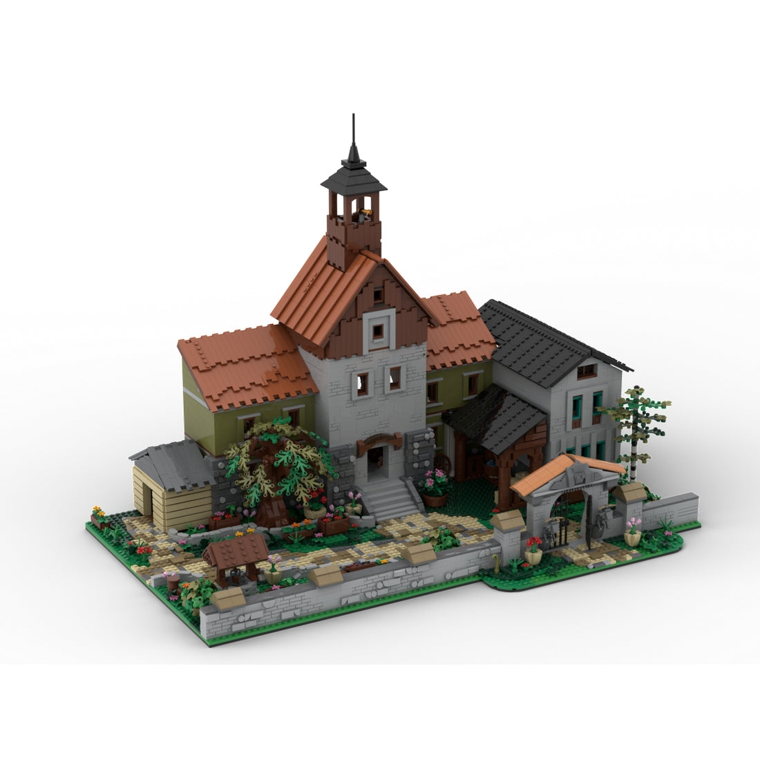MOC-274686 Mittelalterliches Herrenhaus (saubere Version) Klemmbausteine
