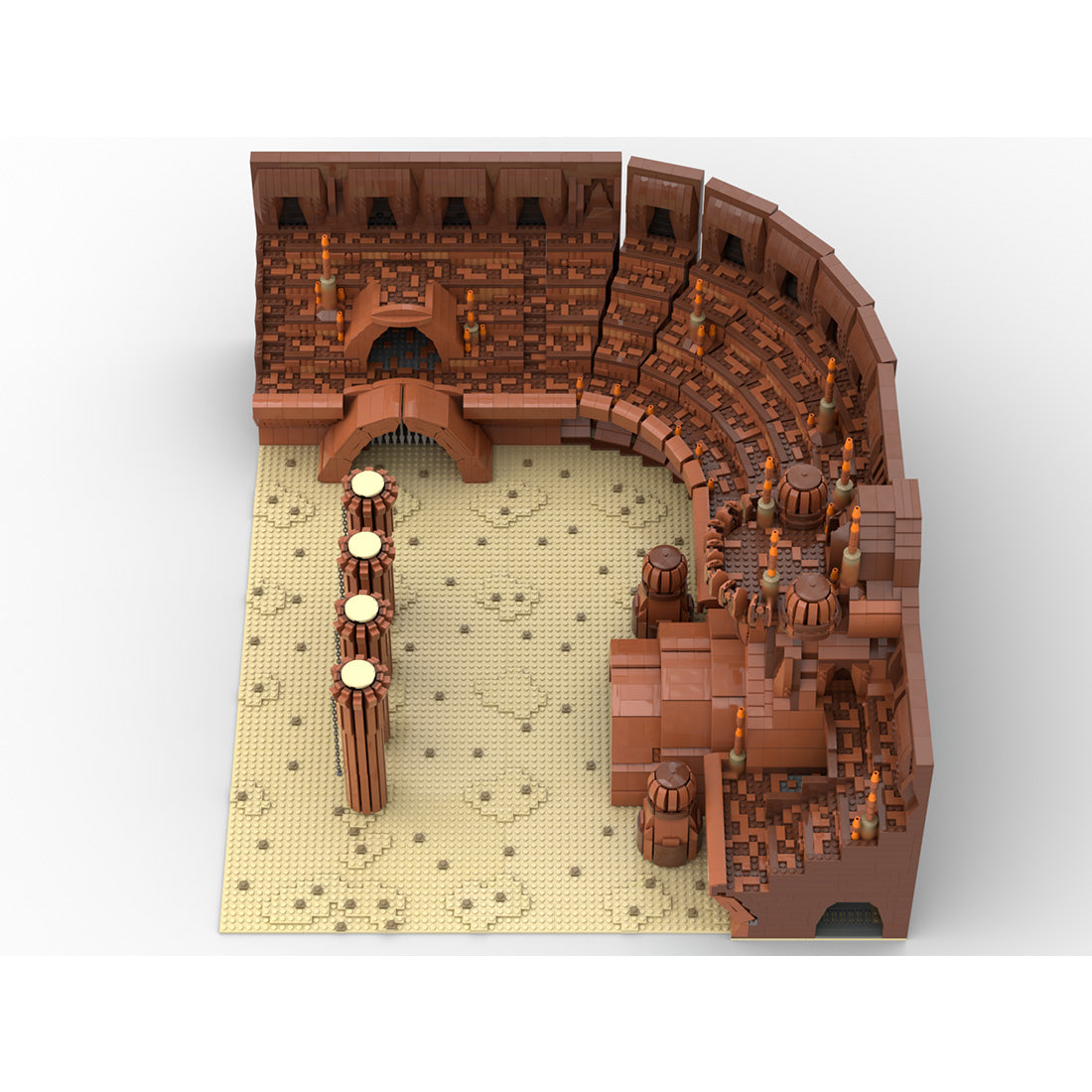 MOC-232477 Star Wars Episode II: Angriff der Klonkrieger – UCS Petranaki-Arena auf Geonosis (Minifiguren-Maßstab) Klemmbausteine