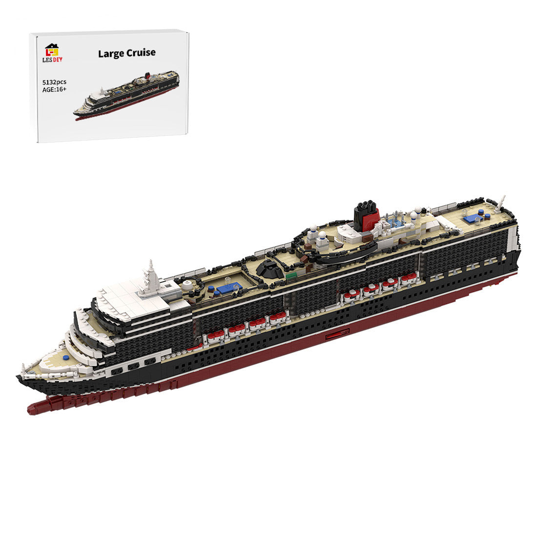 MOC-119910 Queen Elizabeth (Building instructions only) Klemmbausteine