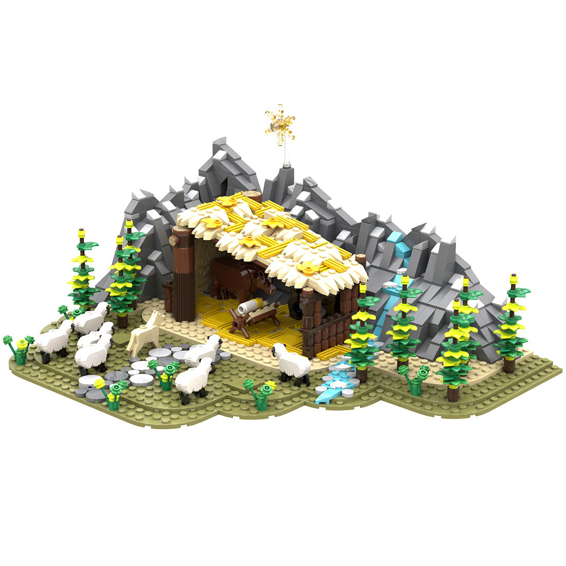 MOC-204353 Nativity scene Klemmbausteine