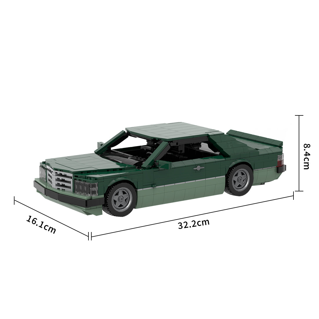 Deutsches Grand-Touring-Coupé der 1980er Jahre Klemmbausteine