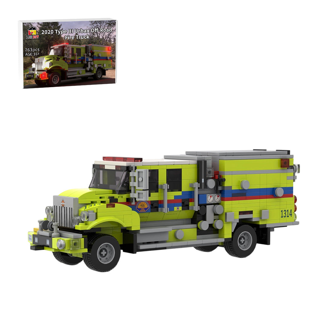 MOC-250511 2020 BME Intl. Typ III Cal OES Waldbrandlöschfahrzeug Klemmbausteine