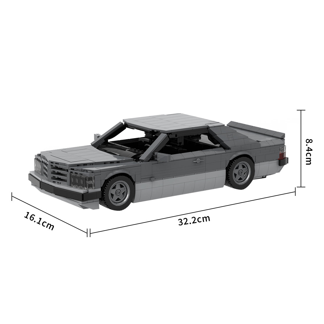 Deutsches Grand-Touring-Coupé der 1980er Jahre Klemmbausteine