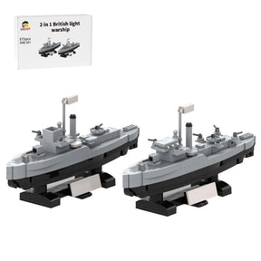 2 in 1 British light Military warship Klemmbausteine - LesDiy - Klemmbausteine