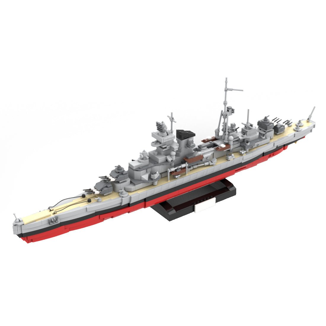 2 in 1 German Heavy Cruiser Mainz - Scale 1:300 clamping blocks